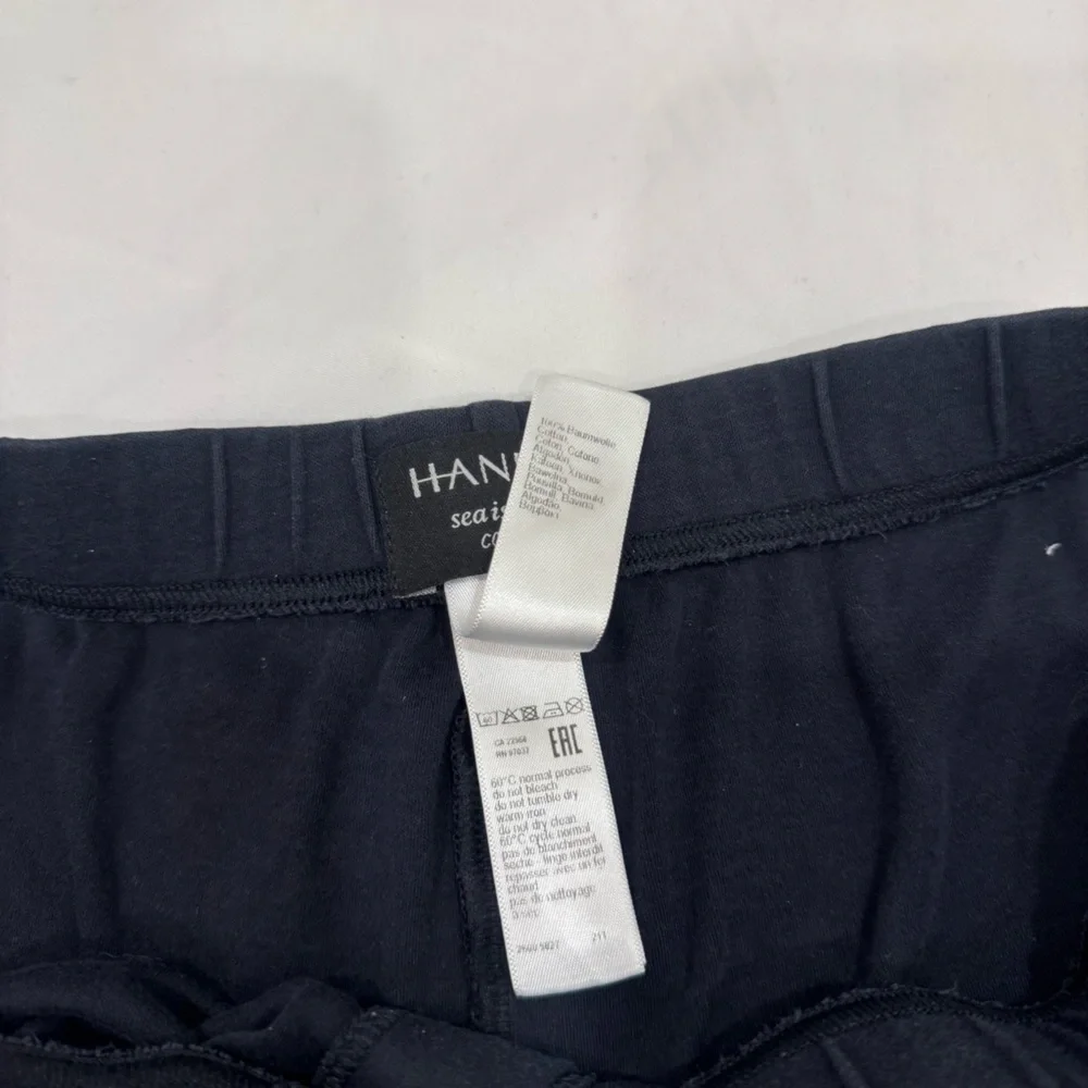 Hanro Sea Island Cotton Knit Boxers Shorts Black Size Small Luxury Underwear